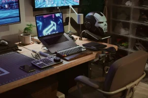 Creating a Comfortable Gaming and Business Setup with Chairs and Phone Gear
